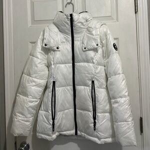 Kenneth Cole Women's White Puffer Jacket